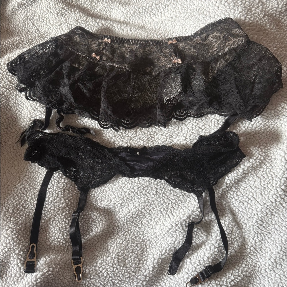 Four garters belts